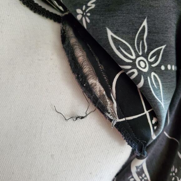 Peter Popovich Vintage Black & White Graphic Open Blazer 16 - Picture 7 of 9